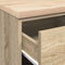 vidaXL - Garagekast - 40x51x85 - cm - massief - grenenhout - sonoma - eikenkleurig