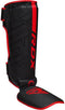 RDX F6 Kara - Scheenbeschermers - CE-gecertificeerd - Zwart/Rood - Maat S