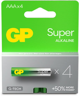 GP GP24A - AAA Alkaline Batterijen - 4 stuks