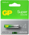 GP GP24A - AAA Alkaline Batterijen - 4 stuks