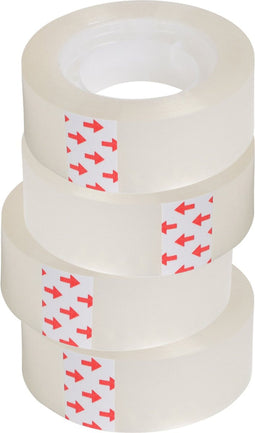 Plakband rolletjes - voor in plakbandhouder - 10x - transparant - 15mm x 30m