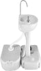 vidaXL - Watertank - draagbaar - met - adapter - 24 - L - grijs