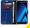 Accezz Hoesje Geschikt voor Samsung Galaxy A5 (2017) Hoesje Met Pasjeshouder - Accezz Wallet Softcase Bookcase - Donkerblauw