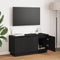 vidaXL - TV-kast - Zwart - 100x38x49 - cm - Gelaagd - hout