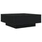 vidaXL - Salontafel - met - LED-verlichting - Zwarte - Eik - 80x80x31 - cm