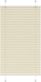 vidaXL - Plissé - rolgordijn - 80x100 - cm - stofbreedte - 79,4 - cm - polyester - crème