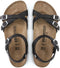 Birkenstock Kumba - Dames Sandalen - Gekruist bandje - Zwart - Maat 37