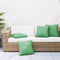 vidaXL Sierkussens 4 st 50x50 cm stof groen