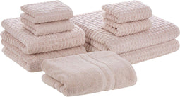 Beliani ATAI - Handdoek set - Roze - Katoen