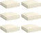 vidaXL - Ligbedkussens - voor - Zit - 6 - stuks - Crème - 40x40x8 - cm - Oxford - Stof
