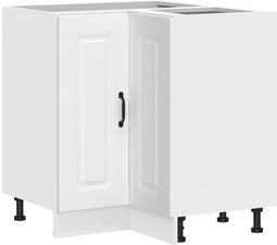 vidaXL - Hoekkeukenonderkast - Kalmar - bewerkt - hout - wit