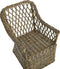 Beliani MAROS - Tuinstoel set van 2 - Beige - Rotan
