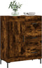 vidaXL - Dressoir - 69,5x34x90 - cm - bewerkt - hout - gerookt - eikenkleurig