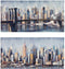 Schilderij DKD Home Decor New York (2 pcs) (120 x 3 x 60 cm)