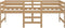 vidaXL - Bed - halfhoog - massief - grenenhout - honingbruin - 90x200 - cm