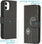 iMoshion Hoesje Geschikt voor iPhone 12 Mini Hoesje Met Pasjeshouder - iMoshion Design Softcase Bookcase - Wit / Zwart / Dandelion