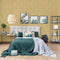 DUTCH WALLCOVERINGS Behang Mae oker en beige