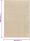 vidaXL - Vloerkleed - kortpolig - 200x290 - cm - beige