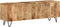 vidaXL - Tv-meubel - 110x30x40 - cm - massief - mangohout