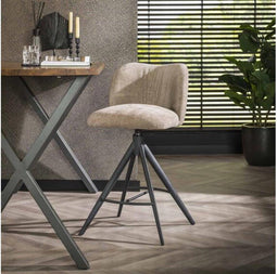 Barstoel Castro Jeans - zandkleur (set van 2)