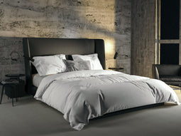 YELLOW Velvet Touch Dekbedovertrek - Eenpersoons - 140x200/220 cm - Optical White