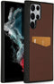 Accezz Galaxy S22 Ultra - Premium Leather Card Slot Backcover - Echt Nappa leer - Bruin