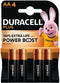 Duracell Plus - AA batterij Alkaline 1.5 V - Power Boost - Set van 4 (4 stuks)