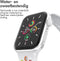 imoshion Sport⁺ bandje - Geschikt voor Apple Watch 1, 2, 3, 4, 5, 6, 7, 8, 9, 10 (42 mm), SE - 38/40/41 mm - White Rainbow - M/L