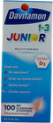 Davitamon Junior 1+ - Vloeibare Vitamines - Framboos - 100 ml