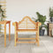 vidaXL - Tuinstoel - 88x60x92 - cm - massief - teakhout