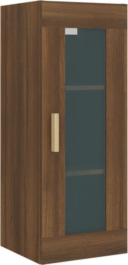 vidaXL - Wandkast - 34,5x34x90 - cm - bruin - eikenkleur