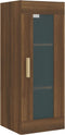 vidaXL - Wandkast - 34,5x34x90 - cm - bruin - eikenkleur