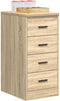 vidaXL - Garagekast - 40x51x85 - cm - massief - grenenhout - sonoma - eikenkleurig