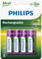 Philips HR6 - Oplaadbare NiMH Batterijen AA - 2600 mAh - 12 Stuks (3 Blisters a 4 Stuks)