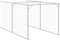vidaXL - Hondenhok - met - dak - 117x813x123 - cm - gegalvaniseerd - staal - antraciet