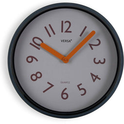 Muurklok Versa Blauw Plastic Kwarts 4 x 30 x 30 cm