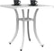 vidaXL Tuintafel 53x53x53 cm gietaluminium wit