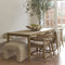 Riviera Maison Brera Stool White Sand - Polyester, Acryl, Rubberhout - Wit zand - 67.0x50.0x54.0 cm