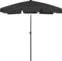 vidaXL - Strandparasol - 180x120 - cm - zwart