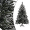 vidaXL - Kunstkerstboom - met - sneeuwvlokken - 180 - cm - PVC - en - PE - groen