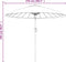 vidaXL - Parasol - met - aluminium - paal - 270 - cm - groen