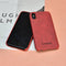 Lunso - ultra dunne backcover hoes - Geschikt voor iPhone X / XS - lederlook rood