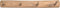 Kapstok 4 Haken - 60x7x10 - Naturel - Teak - Set van 6