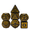 Dobbelst.Set Druide Zwart/Geel(Let op! Per Stuk!)