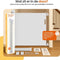 Goliving Oprolbaar Traphekje - Veiligheidshekje - Push & Turn - 10 tot 150 cm Breed - Aluminium frame - Mesh - Wit