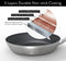 Saveur Selects Voyage - Koekenpan - 25 cm - Antikleef - Tri-ply RVS - Geschikt voor Inductie - Ovenbestendig tot 260°C - Vaatwasserbestendig