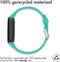 imoshion Siliconen bandje - Geschikt voor Fitbit Luxe - Turquoise - One Size