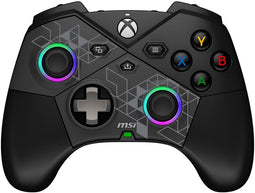 MSI FORCE PRO W - Gamecontroller - Draadloos met verwisselbare duimsticks - Zwart