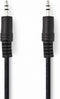 Nedis Stereo-Audiokabel - 3,5 mm Male - 3,5 mm Male - Vernikkeld - 1.50 m - Rond - Zwart - Label