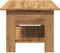 vidaXL - Salontafel - 102x55x42 - cm - bewerkt - hout - artisanaal - eikenkleur